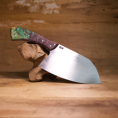 Beaver Creek Cleaver - Double Dyed Burl